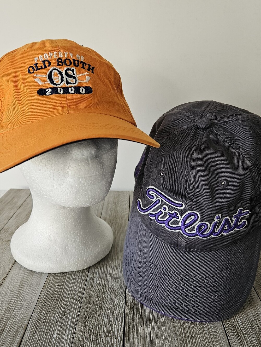 Titleist & Head Purple/Grey & Orange Unisex Cotton Baseball Caps Hats Strapbacks